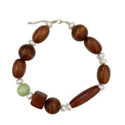 Chunky wooden necklace