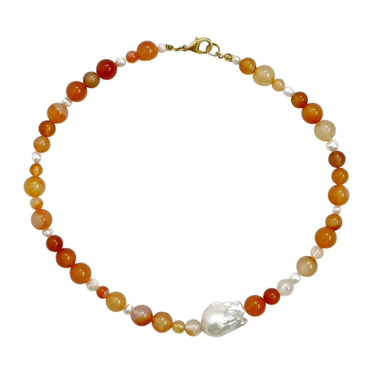 handmade agate necklace