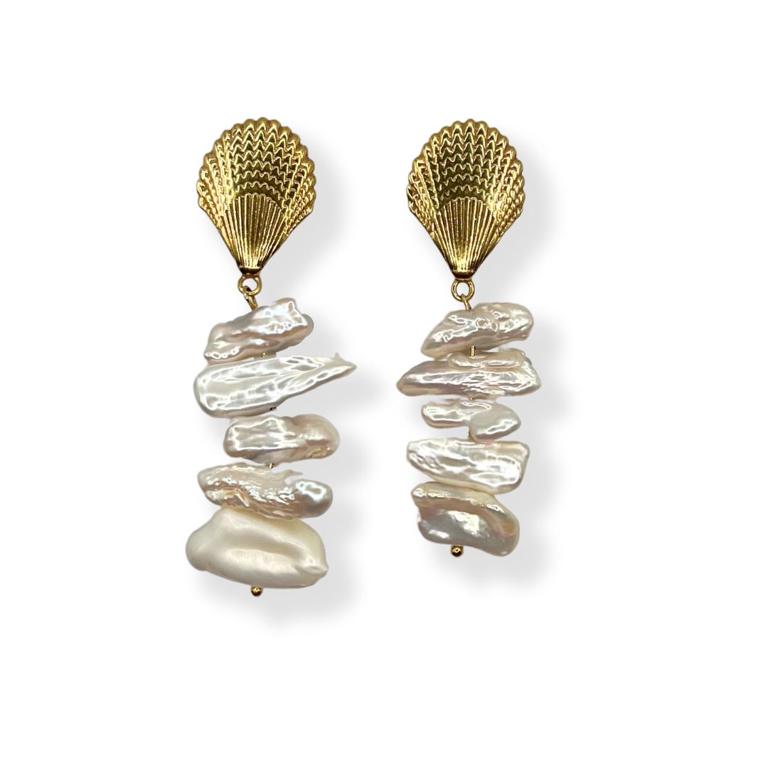 summer pearl earrings